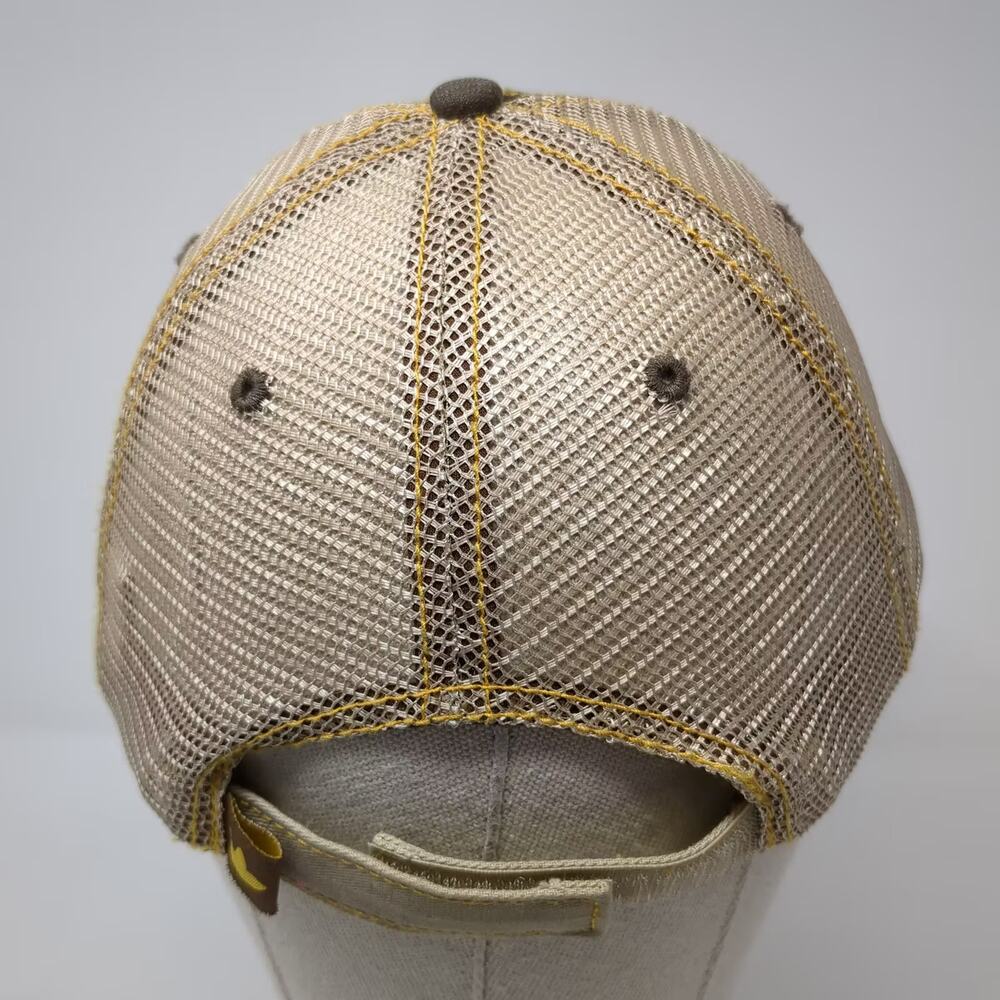 Simplot Baseball Cap Brown Beige OS Strapback Gro… - image 6